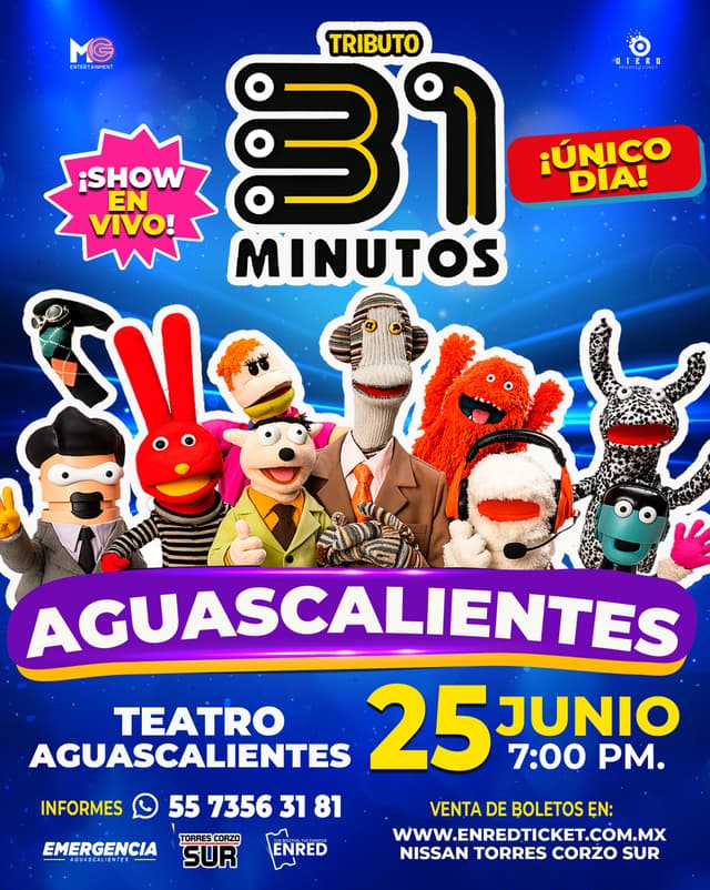 31 MINUTOS ¡SHOW EN VIVO! Tributo Ags