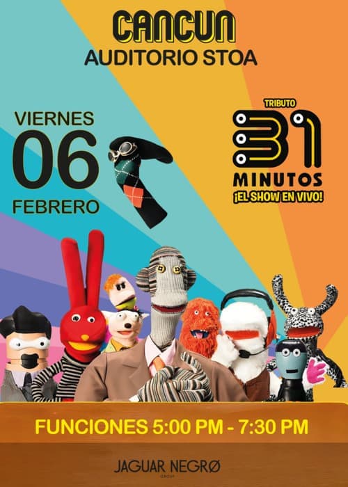 31 MINUTOS ¡SHOW EN VIVO! Tributo Cancún