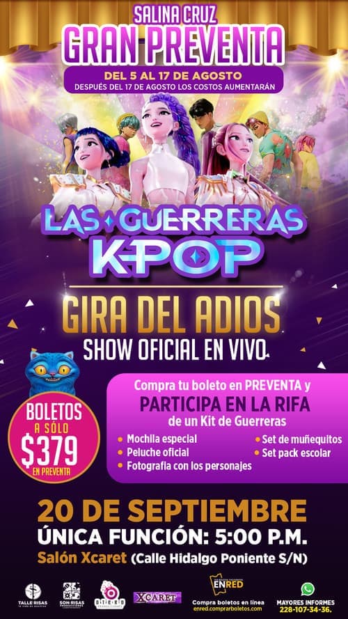 “LAS GUERRERAS K-POP” GIRA DEL ADIÓS. Salina Cruz