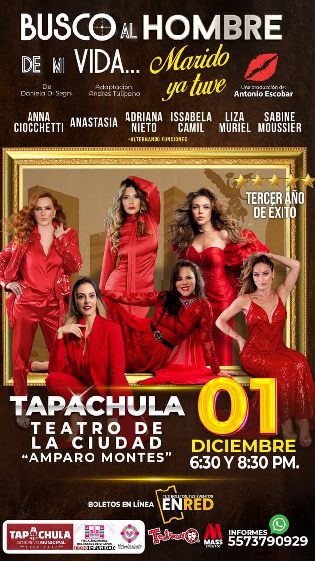 BUSCO AL HOMBRE DE MI VIDA, MARIDO YA TUVE, Tapachula